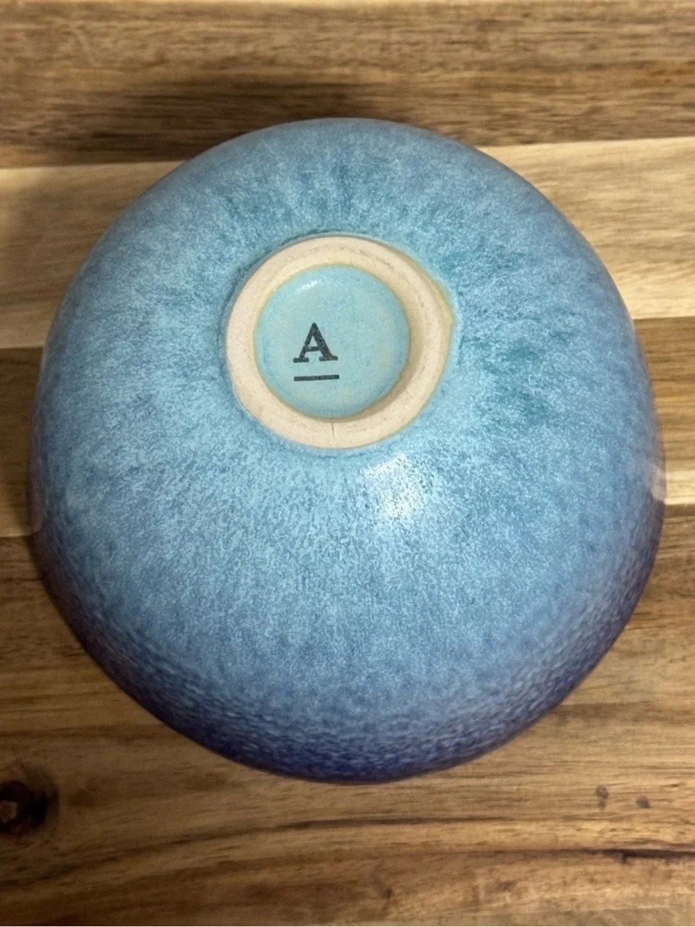 Anthropologie Dalila Ombre Bowl Azure Blue Stoneware